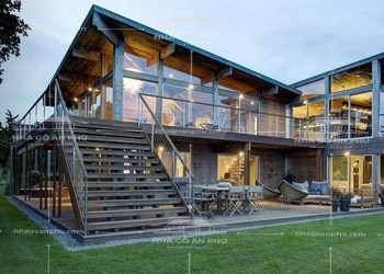 Nhà sàn gỗ hiện đại